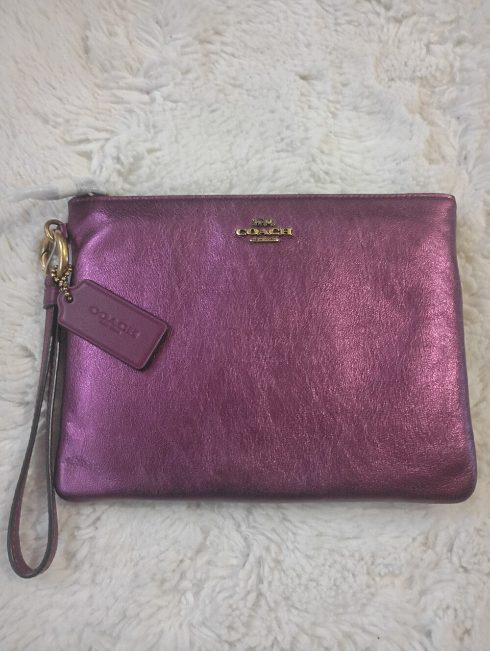 Coach Metallica Large Clutch Wristlet